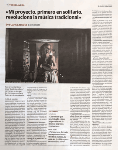 Recorte de prensa — El Diario Montañés